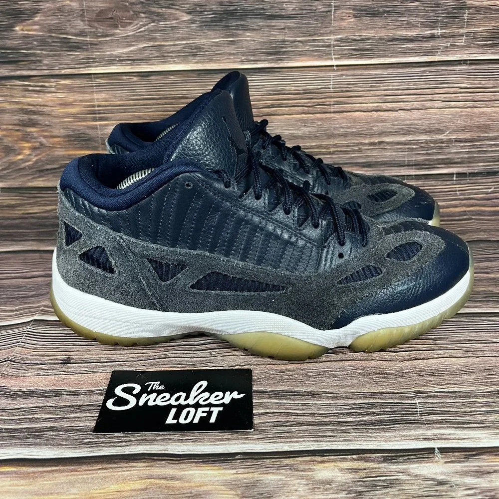 Jordan 11‎ Men's Retro Low IE Obsidian Men's Athletic Basketball Shoes